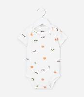Body Infantil em Ribana com Estampa Bichinhos - Tam 0 a 18 meses - 1