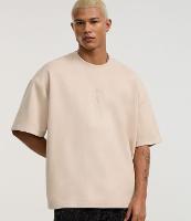 Camiseta Oversized em Suede com Bordado de Cruz e Lettering - 2