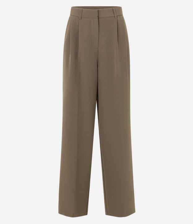 Calça Pantalona com Corte Alfaiatado e Pregas - 1