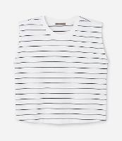 Blusa Regata em Ribana com Listras Curve & Plus Size - 1