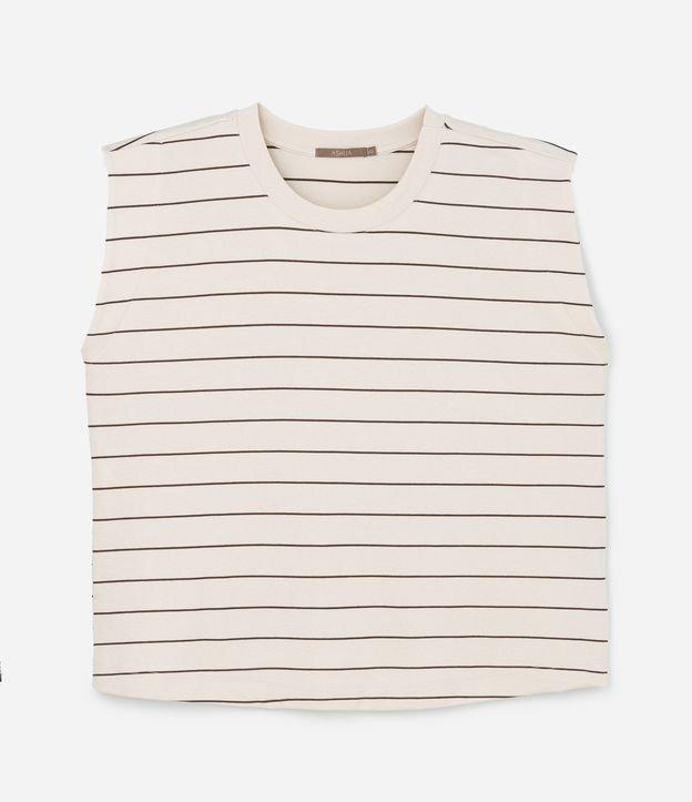 Blusa Regata em Ribana com Listras Curve & Plus Size - 1
