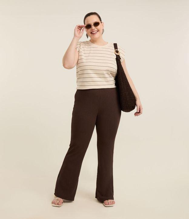 Blusa Regata em Ribana com Listras Curve & Plus Size - 2