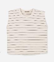 Blusa Regata em Ribana com Listras Curve & Plus Size - 1