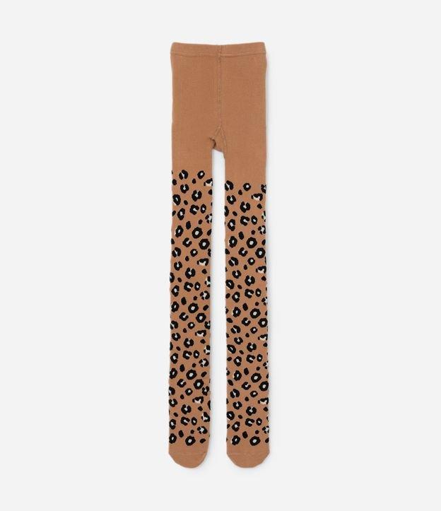 Meia Calça Infantil com Textura de Corações - Tam P ao G - 1