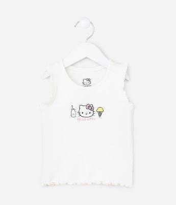 Regata Infantil em Ribana Hello Kitty - Tam 1 a 6 Anos