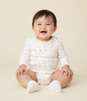 Body Infantil em Ribana com estampa Floral Liberty - Tam RN a 18 Meses - 2