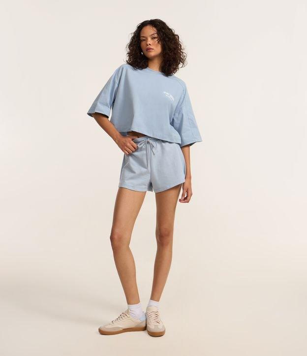 Short Moletom com Cós Elástico - 2