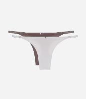 Kit 02 Calcinhas String Fio Duplo em Microfibra - 1