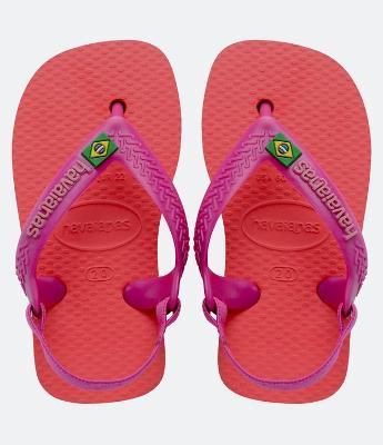 Chinelo Infantil com Elástico Havaianas - Tam 17 ao 22