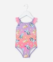 Maiô Infantil com Estampa Bluey e Proteção UV - Tam  2 a 6 Anos - 1