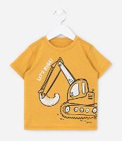 Camiseta Infantil com Estampa Tratorzinho - Tam 1 a 6 Anos - 1