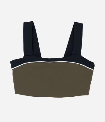 Top Reto Esportivo com Bloco de Cores em Tecnologia Dry Curve & Plus Size