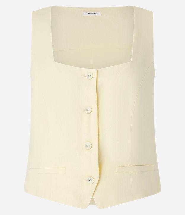 Blusa em Viscolinho com Decote Quadrado e Alça Larga - 1