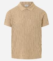 Camisa Polo Regular com Botões Texturizada - 1