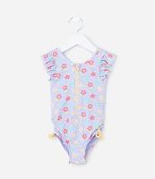 Maiô Infantil com Amarração Lateral e Proteção UV - Tam 1 a 4 Anos - 1