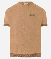 Camiseta Regular em Algodão com Estampa de Coqueiro e Lettering Savane Tropicale - 1