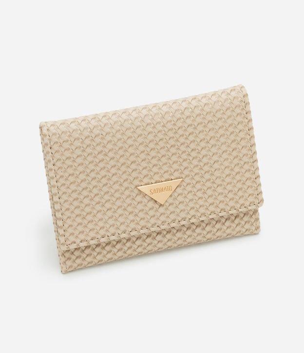 Carteira Envelope Pequena com Efeito Tressê Boho Romântico - 1