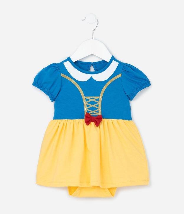 Vestido Body Infantil com Estampa Branca de Neve - Tam 0 a 18 meses - 1