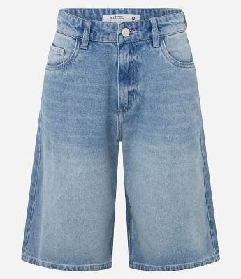 Bermuda Jorts em Jeans com Bolsos
