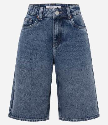 Bermuda Jorts em Jeans com Bolsos