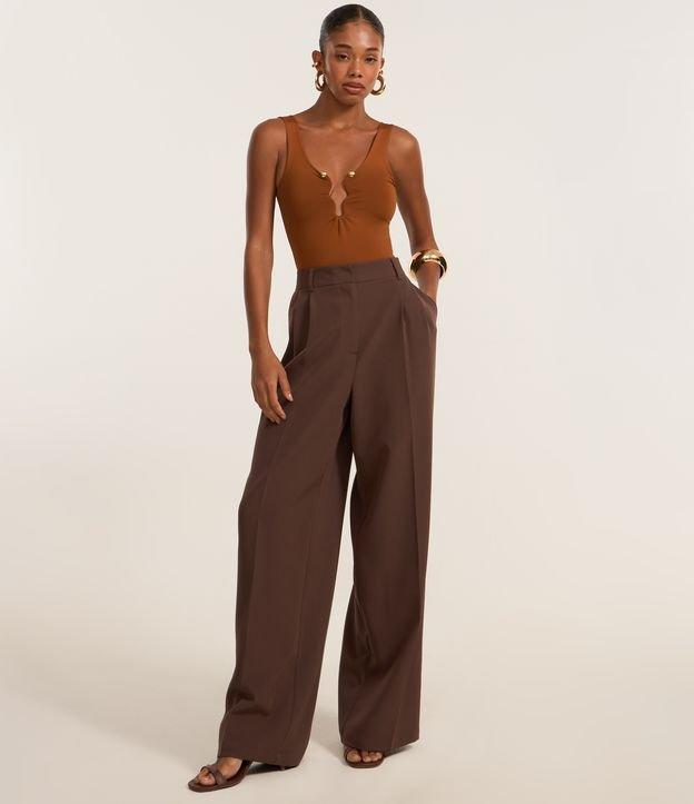 Body em Microfibra com Aviamento Forrado no Busto - 3