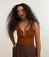 Body em Microfibra com Aviamento Forrado no Busto - 2