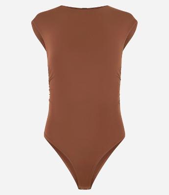 Body Básico em Microfibra com Decote Redondo