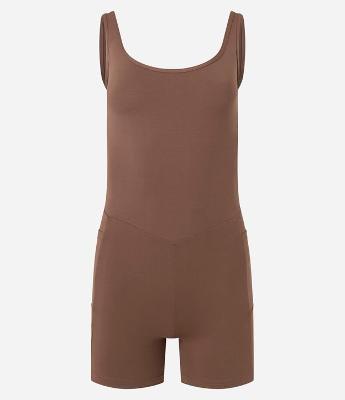 Macaquinho Esportivo em Microfibra com Bolsos