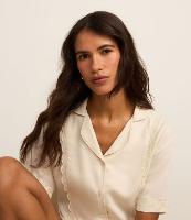 Pijama Short Doll em Viscose com Detalhe de Renda - 3