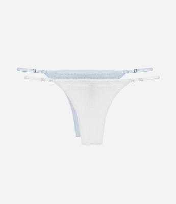 Kit 02 Calcinhas String Fio Duplo em Viscose