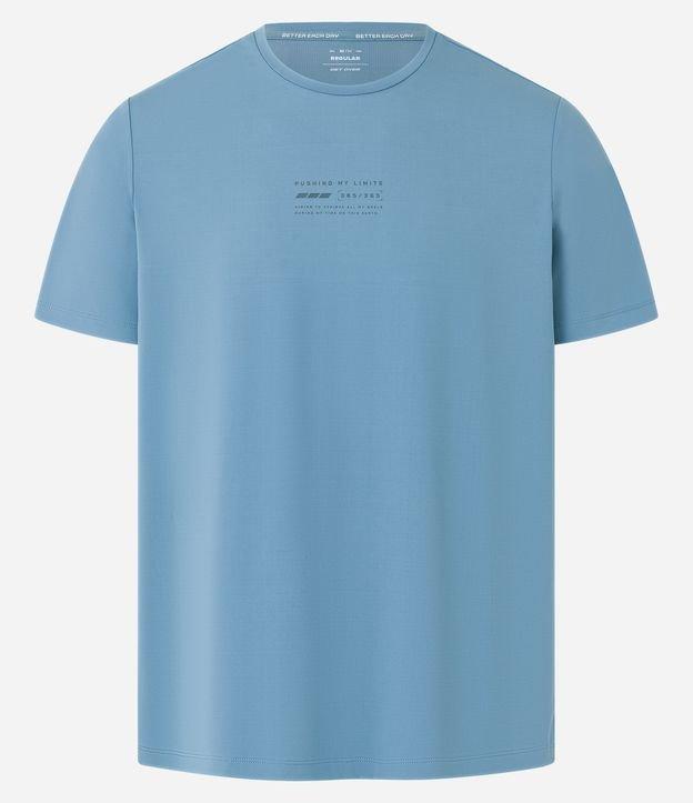 Camiseta Regular com Tecnologia Dry Estampa Localizada e Costas Respiráveis - 1