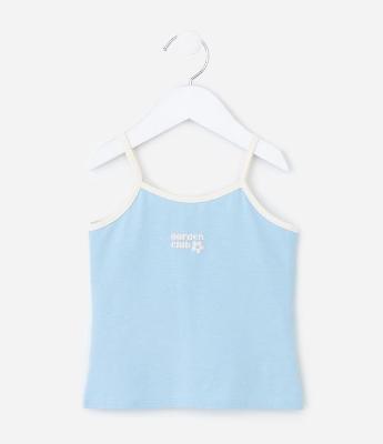 Camiseta Infantil Regular de Alcinha Garden Club - Tam 1 a 6 Anos