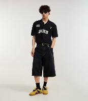 Bermuda Super Baggy em Jeans com Bolsos Grandes e Corrente - 2