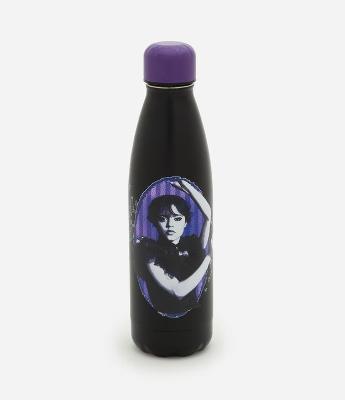 Garrafa de Metal com Estampa Wandinha 750ml