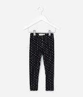 Calça Legging Infantil com Estampa Poá - Tam 1 a 5 Anos - 1