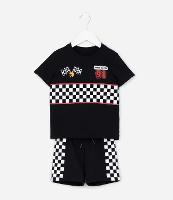 Conjunto Infantil com Estampa Super Racer - Tam 1 a 6 Anos - 1