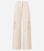 Calça Pantalona com Bolsos Cargo Laterais - 1