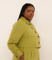 Jaqueta em Viscolinho com Bolsos Curve & Plus Size - 2