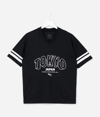 Camiseta Esportiva com Lettering Tokyo -  Tam 5 a 14 Anos