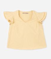 Blusa Evasê em Sarja com Manga Dupla - 1