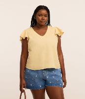 Blusa Evasê em Sarja com Manga Dupla - 2