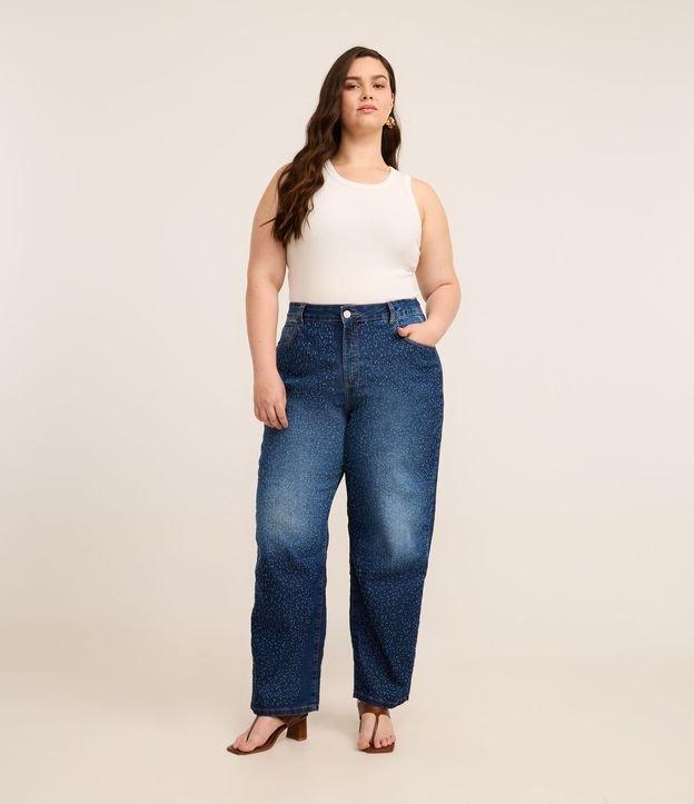 Calça Reta em Jeans com Elastano Efeito Laser Curve & Plus Size - 2