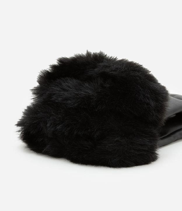 Luva em PU com Pelinho no Punho - 1