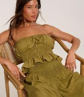 Blusa Peplum em Viscolinho sem Alça - 1