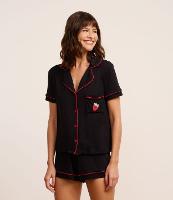 Pijama Short Doll Americano com Bordado de Moranguinho - 2