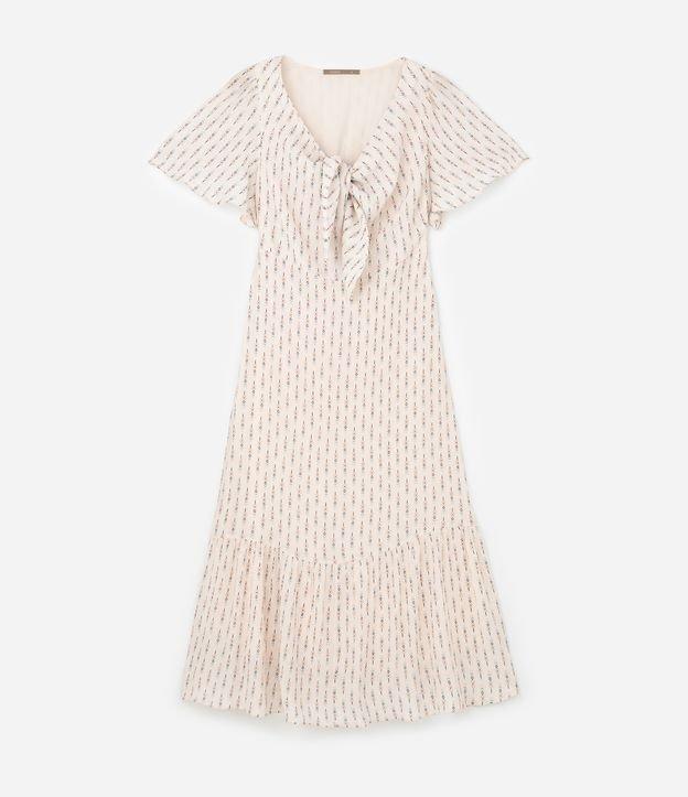 Vestido Longo em Viscose com Amarração e Estampa Étnica Curve & Plus Size - 1