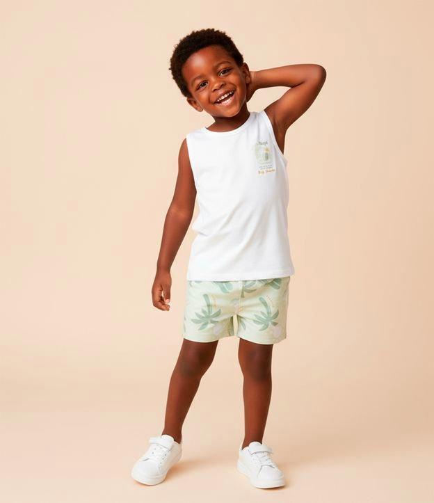 Conjunto Infantil com Estampa de Praia - Tam 1 a 6 Anos - 2