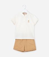 Conjunto Infantil em Piquet com Bordado de Sol Under The Sun - Tam 1 a 6 Anos - 1