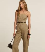 Macacão Alfaiataria com Alça Fina e Cinto de PU - 2