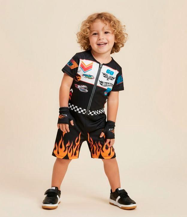 Macacão Infantil com Luva e Estampa Hot Wheels - Tam 3 a 8 Anos - 2
